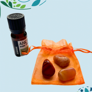 Essential Oil Blend & Crystals Set - Sensuality