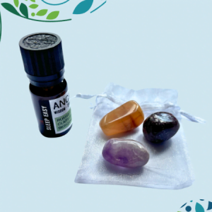 Essential Oil Blend & Crystals Set - Sleep Serenity