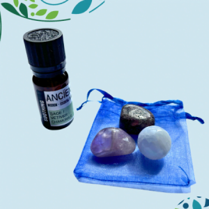 Essential Oil Blend & Crystals Set - Soothing Soul