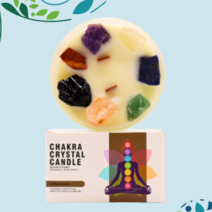 Chakra Crystal Candle (Large) – 7 Chakra’s