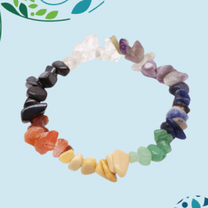 Gem Chip Stone Bracelet - Chakra