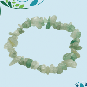 Gem Chip Stone Bracelet - Green Aventurine