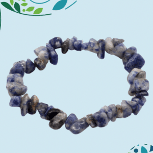 Gem Chip Stone Bracelet - Sodalite