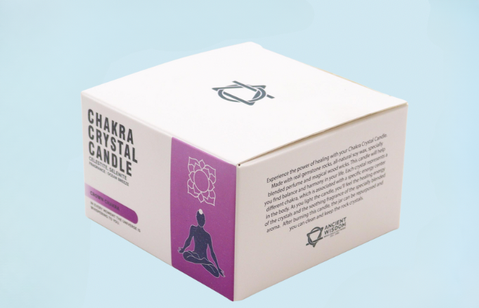 Chakra Crystal Candle – Crown Chakra - Image 5