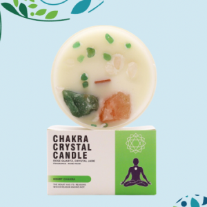 Chakra Crystal Candle – Heart Chakra