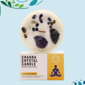 Chakra Crystal Candle – Solar Plexus Chakra